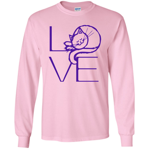 LOVE Cat LS Ultra Cotton T-Shirt