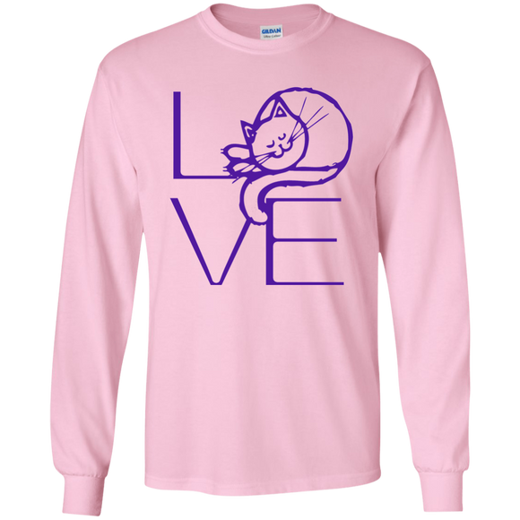 LOVE Cat LS Ultra Cotton T-Shirt