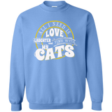 TIME with My Cats Crewneck Pullover Sweatshirt