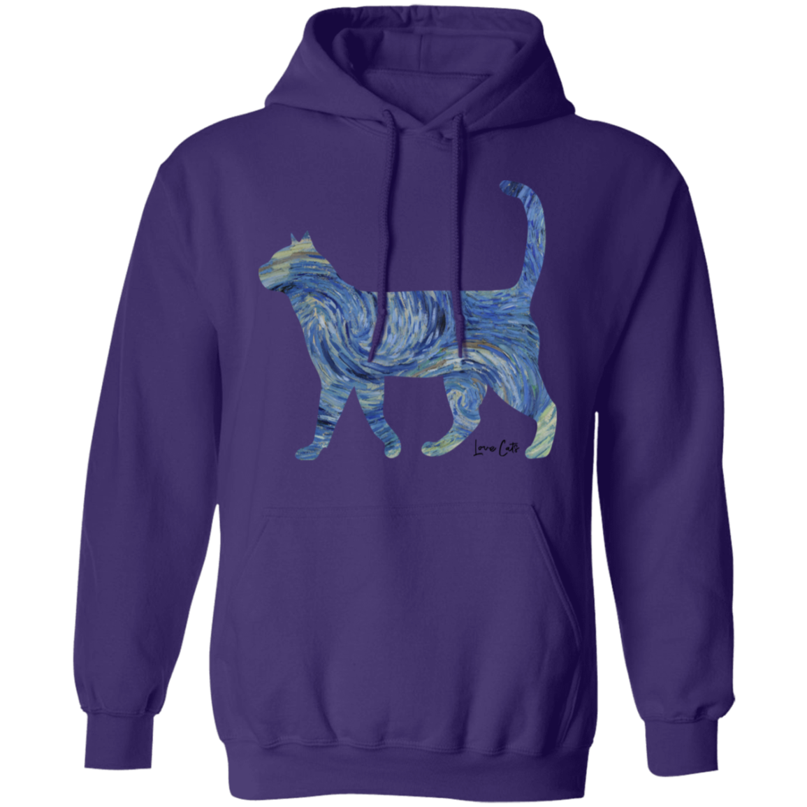 Starry Night Tabby Pullover Hoodie