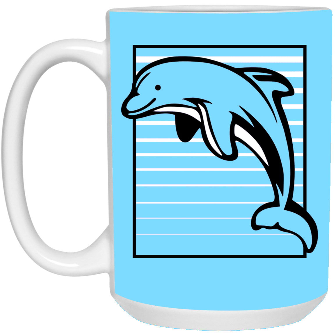 Dolphin Stripes - Mugs