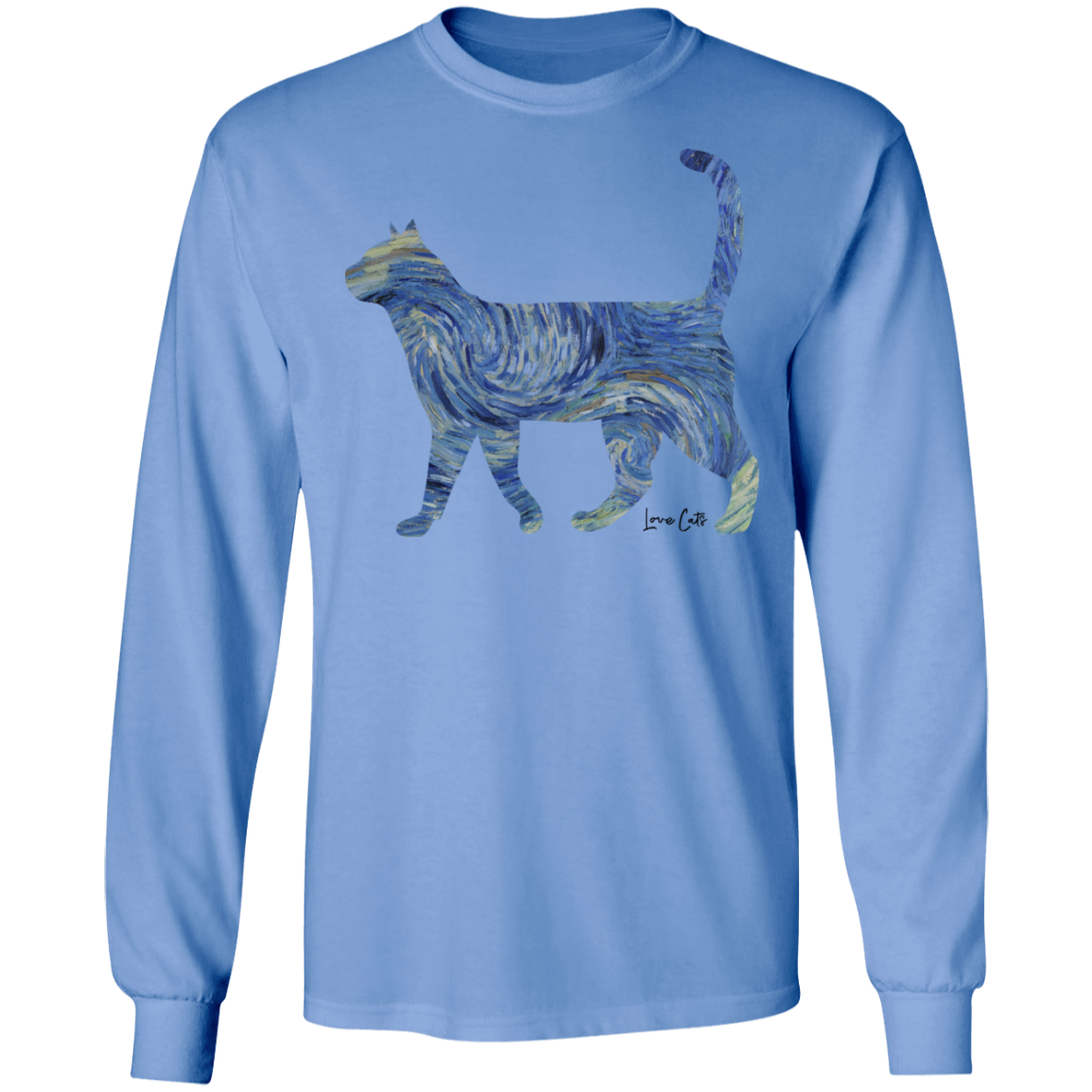 Starry Night Tabby LS Ultra Cotton T-Shirt