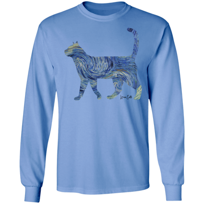 Starry Night Tabby LS Ultra Cotton T-Shirt