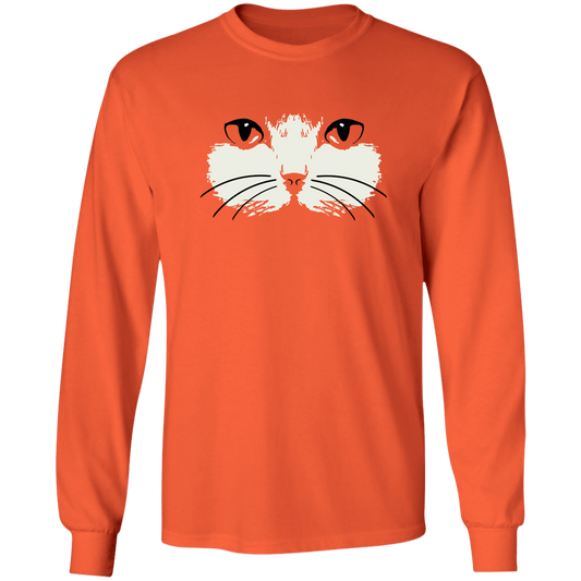 Cat Face Long Sleeve T-Shirt