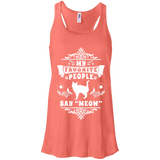 My Favorite People Say Meow Flowy Racerback Tank