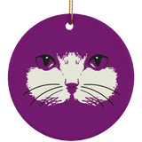 Cat Face Ceramic Ornaments in 4 Shapes