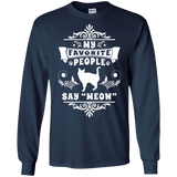 My Favorite People Say Meow LS Ultra Cotton T-Shirt
