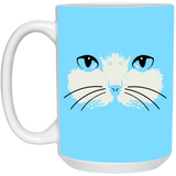 Cat Face White Mugs
