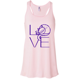 LOVE Cat Flowy Racerback Tank