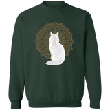 Zen Cat - Longhair White Sweatshirt