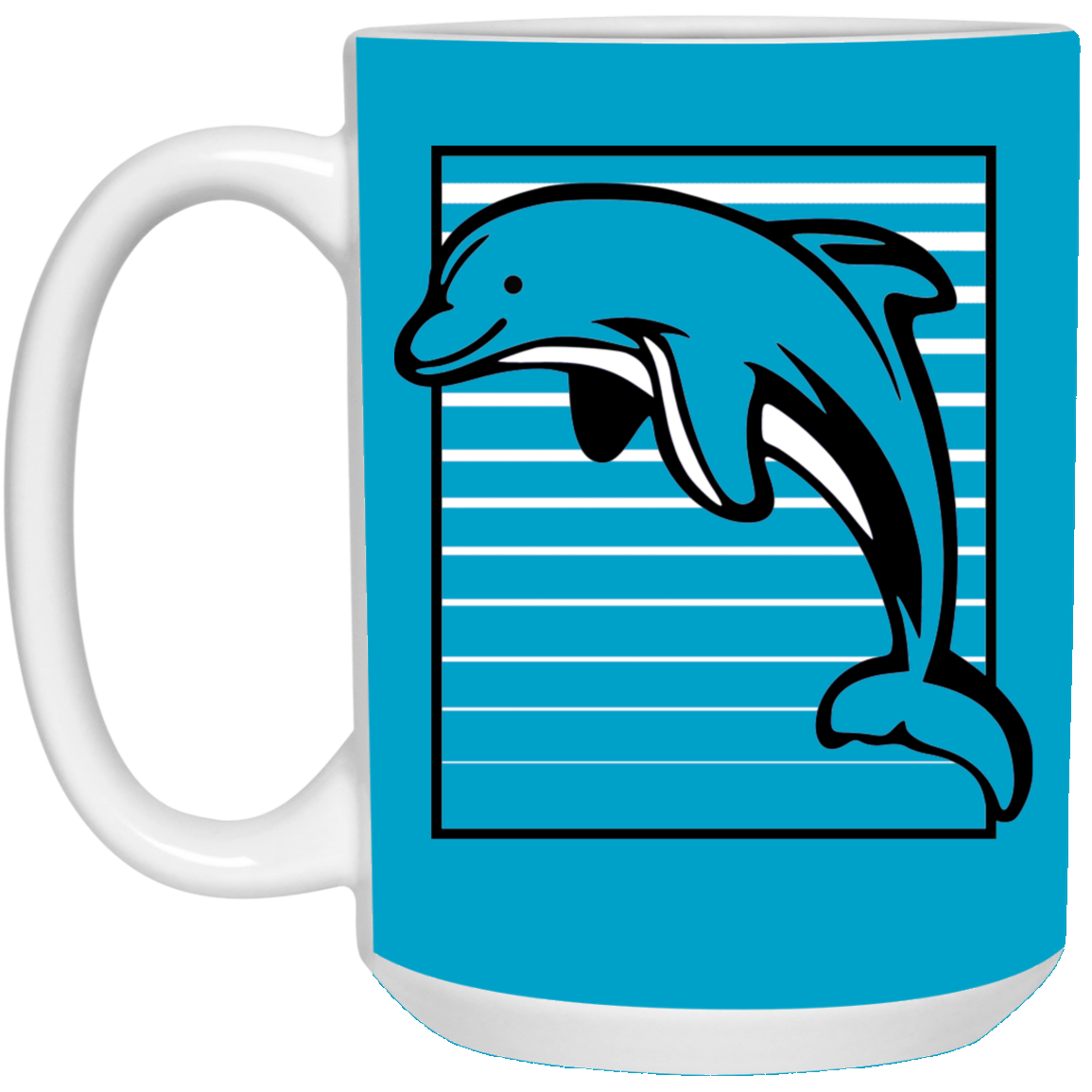 Dolphin Stripes - Mugs