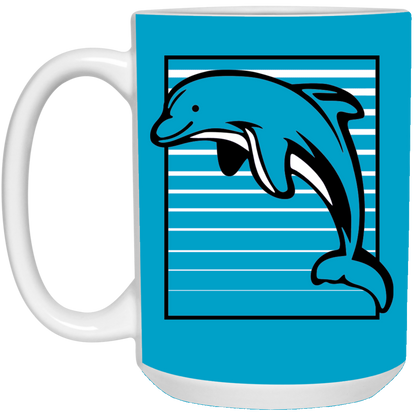 Dolphin Stripes - Mugs