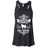 My Favorite People Say Meow Flowy Racerback Tank