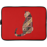Log Cabin Cat Laptop Sleeve - 15 Inch