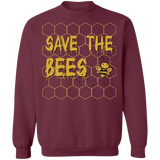 Save the Bees Crewneck Pullover Sweatshirt