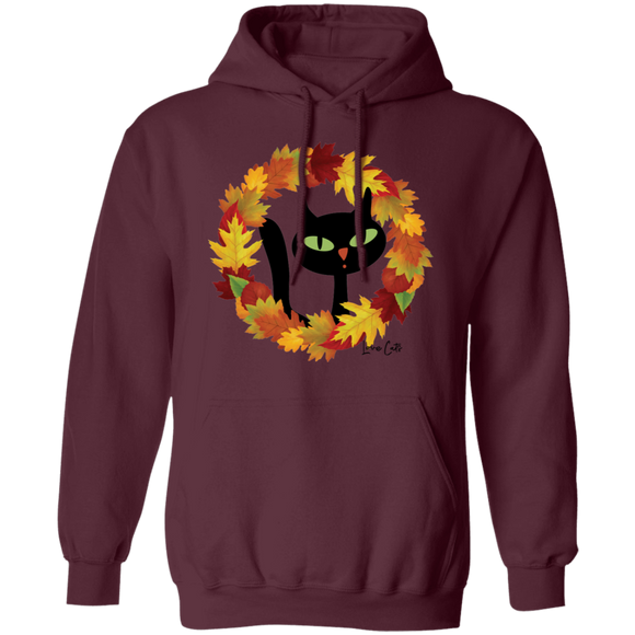 Victor in Fall Wreath Pullover Hoodie