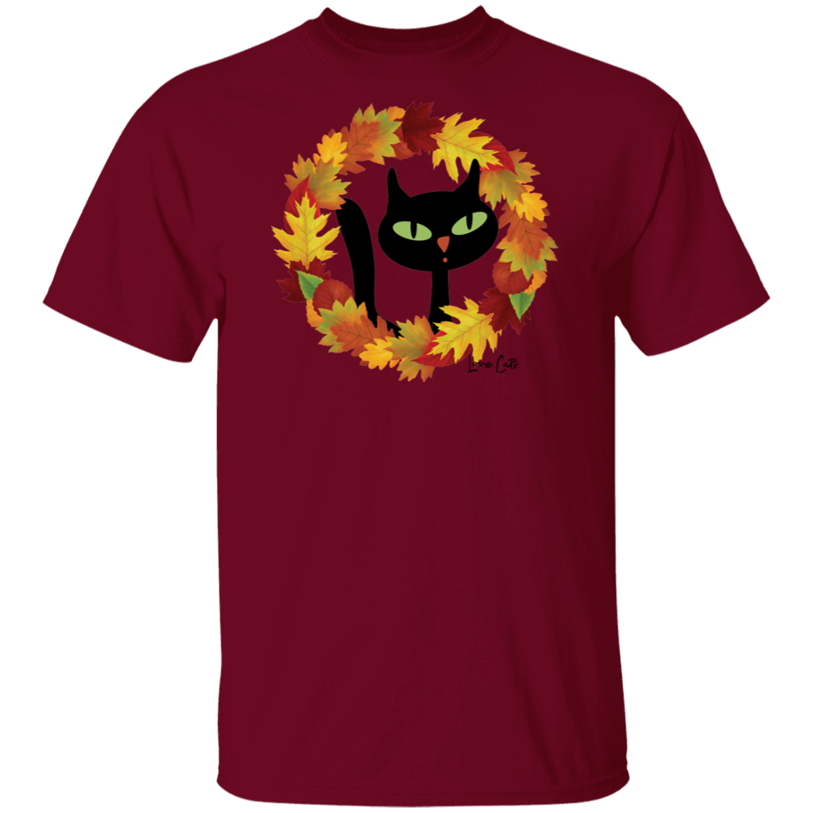 Victor in Fall Wreath Cotton T-Shirt