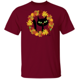 Victor in Fall Wreath Cotton T-Shirt