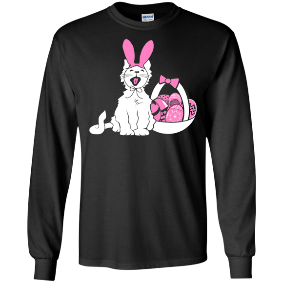 Easter Kitty LS Ultra Cotton T-Shirt
