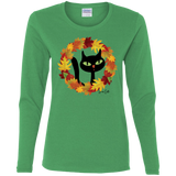 Victor in Fall Wreath Ladies Long Sleeve T-Shirts