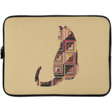 Log Cabin Cat Laptop Sleeve - 15 Inch