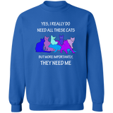 THEY NEED ME 2 blues Sweatshirt
