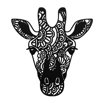 Giraffe Face - Metal Wall Art