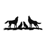 Howling Wolf Family - Metal Wall Art