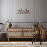 Howling Wolf Family - Metal Wall Art