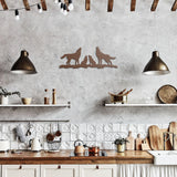 Howling Wolf Family - Metal Wall Art