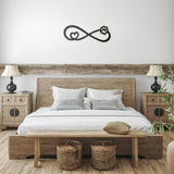 Infinity Cat Paw Print - Metal Wall Art