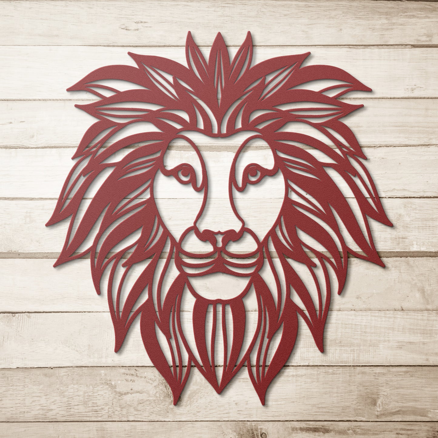 Lion Face Metal Wall Art