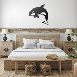 Orca Leaping - Metal Wall Art