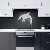 Orca Leaping - Metal Wall Art