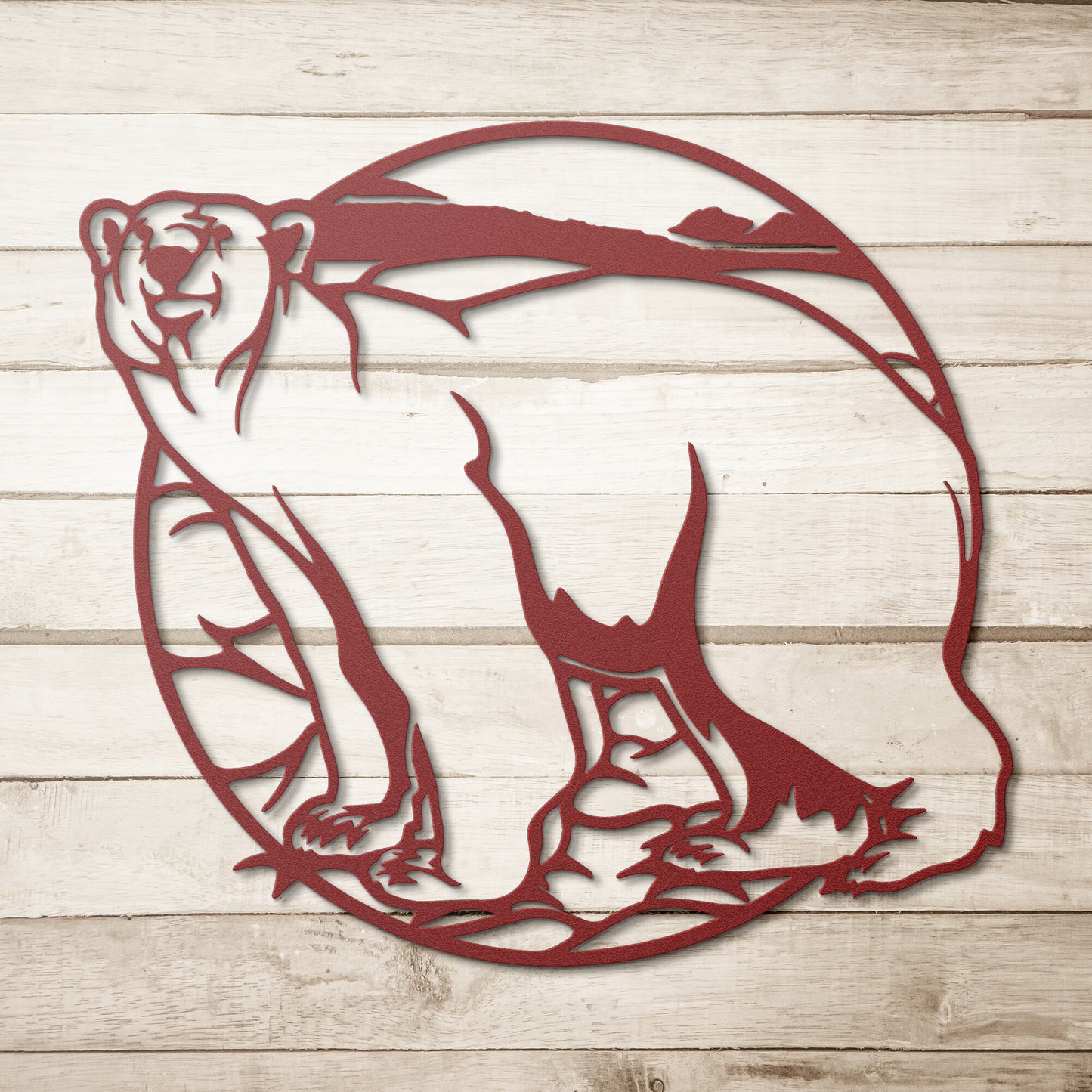 Polar Bear Islands - Metal Wall Art