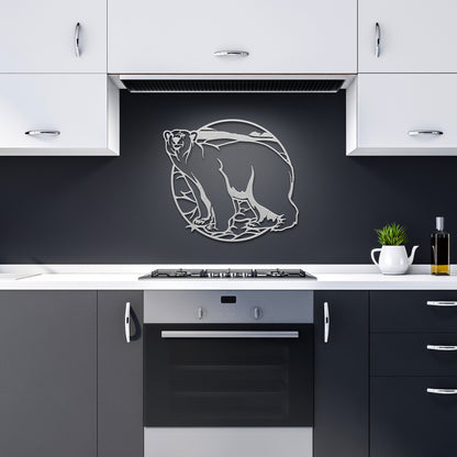 Polar Bear Islands - Metal Wall Art