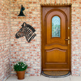 Zebra Head Metal Wall Art