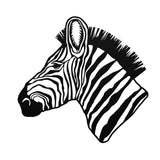 Zebra Head Metal Wall Art