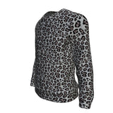 Snow Leopard Print Sweatshirt
