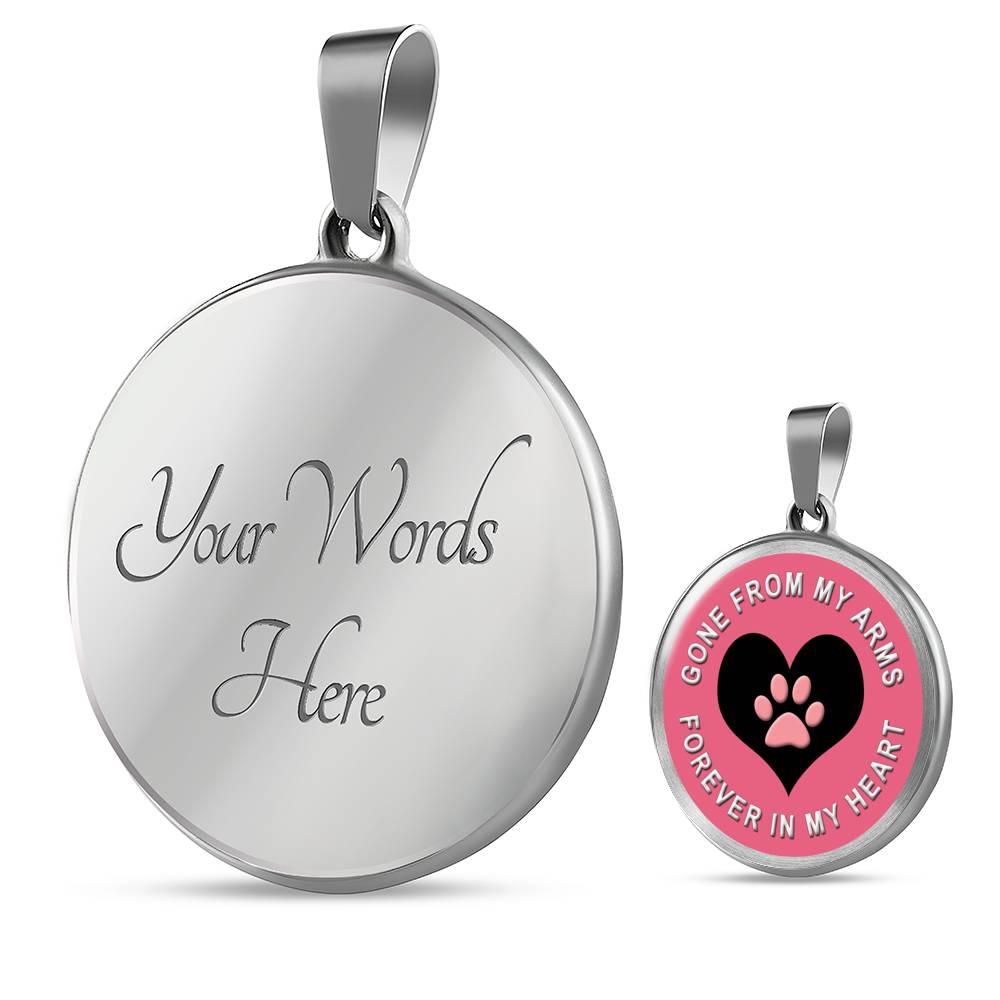 Gone From My Arms, Forever in My Heart Pendant or Bangle