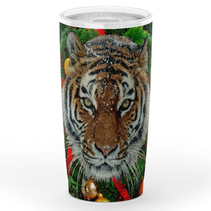Tiger Wreath - Christmas Travel Mug