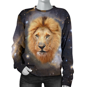Galaxy Lion Womens Sweater