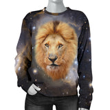 Galaxy Lion Womens Sweater
