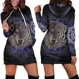 Wolf Spirit Hoodie Dress
