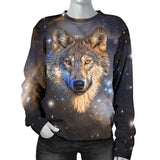 Galaxy Wolf Womens Sweater