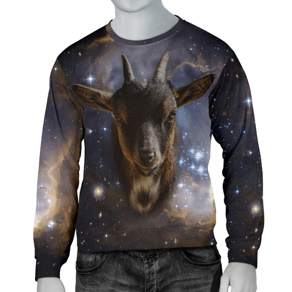 Galaxy Goat Mens Sweater