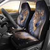 Galaxy Wolf Car Seat Covers