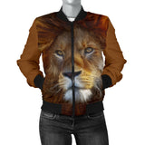 Lion Face Womens Bomber Jacket
