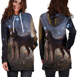 Galaxy Poodle Hoodie Dress