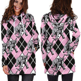 Elephant Argyle Hoodie Dress